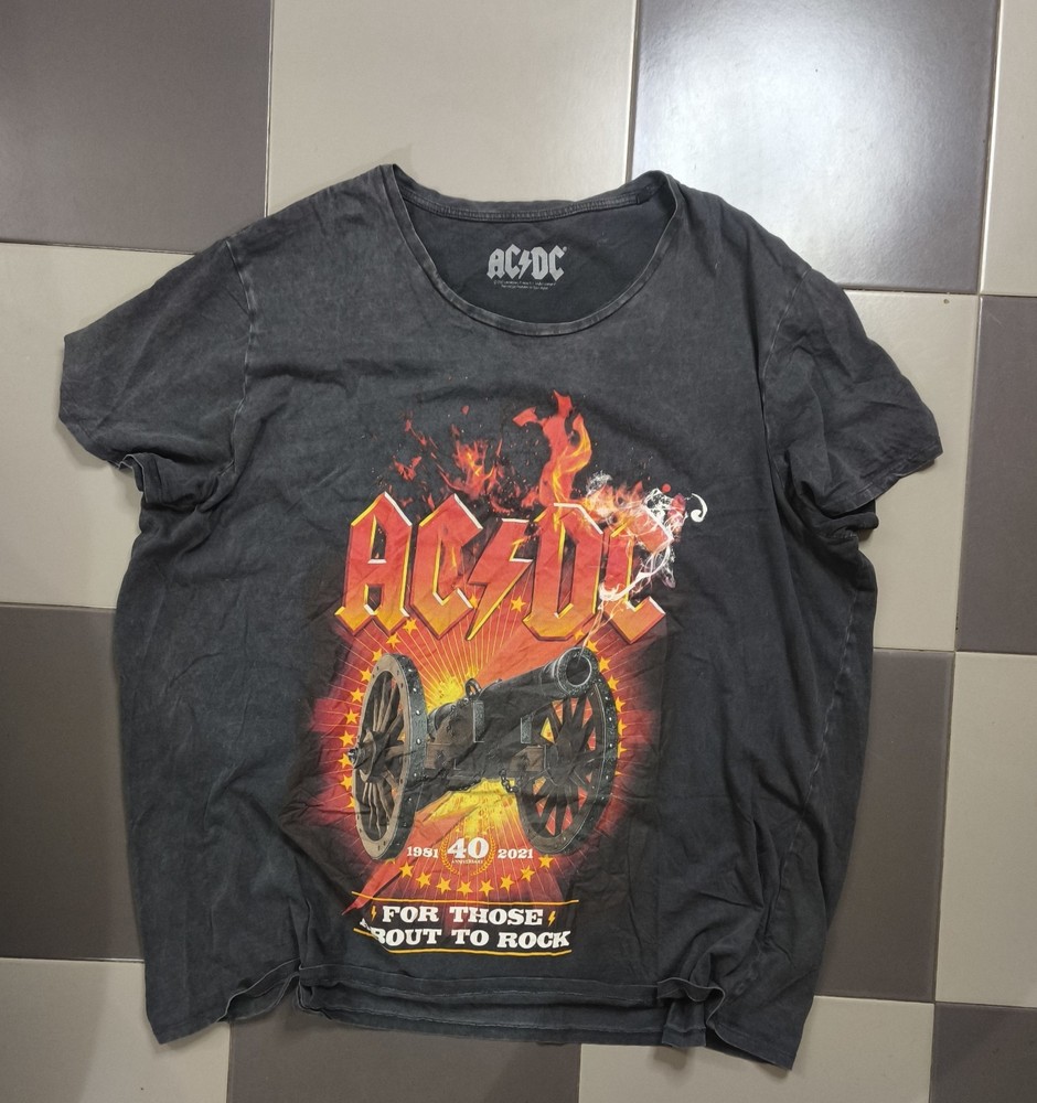 AC/DC Official 40th Anniversary T-Shirt – “For Those About to Rock”