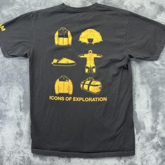 The North Face Shirt Mens Medium Black Icons Of Exploration Back Graphic Tee