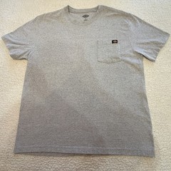 Dickies Short Sleeve T Shirt Size XL Mens Front Pocket Work Shirt Gray