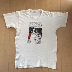 80s Vintage Roy Lichtenstein Pop Art T-Shirt Flying Fish LA Made in USA L