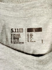 5.11 Tactical Shirt Mens L Gray Purpose Built Gear Graphic Crew Neck Tagless