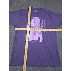 Ripple Junction Uzumaki T Shirt Mens XL Purple Junji Ito Anime Horror Manga Tee