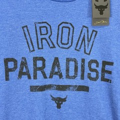 Under Armour Project Rock Brahma Bull T Shirt Mens Small Loose Heatgear Paradise