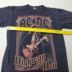AC/DC MENS BLACK Tshirt Angus Young Highway to Hell Size Med.