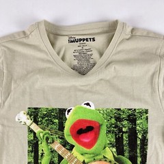 Disney The Muppets Kermit Banjo Country Roots Small Shirt NWOT