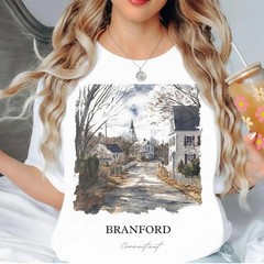 Branford Unisex Shirt Travel Gift Connecticut Trip Lover Souvenir Tee