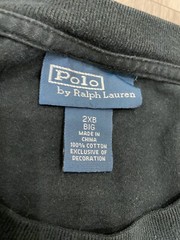 Polo Ralph Lauren Short Sleeve T-Shirt Men’s 2XB Black *Flaws
