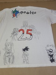 Vtg Y2k Anime /Game Characters Handmade Hand Drawn Single Stitch T Shirt XXL