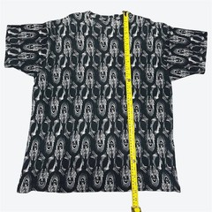 rare VTG y2k Adidas by Descente AOP psychedelic trippy abstrac face L