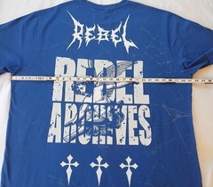 Rebel Vengeance Shirt 4XL Mens Blue All Over Print *Fits 3XL