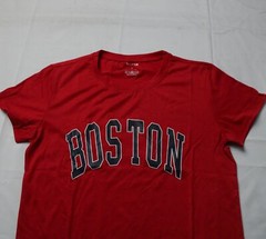 Shein Women’s Basic Graphic Round Neck Short Sleeve Tee AR8 Red Large