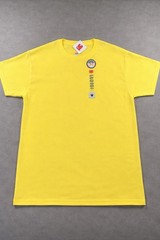 Hanes Essentials Men’s Large Yellow Cotton Crewneck T-Shirt Short Sleeve
