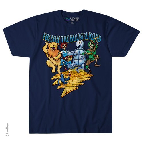 GRATEFUL DEAD-FOLLOW THE GOLDEN ROAD-Bear-Bertha-Terrapin-T-SHIRT M-L-XL-XXL