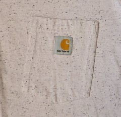 L Carhartt K87 V39 Loose Fit Heavyweight Short-Sleeve Pocket Amethyst Fog Nep