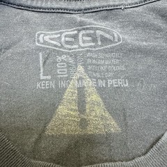 Keen Utility Large Logo T-Shirt Black Organic Cotton Made in USA Long Sleeves