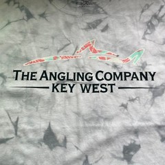Ouray Crystal Wash Short Sleeve TShirt The Angling Company Silver Size Medium NE