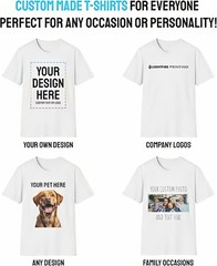Best Friend Birthday Gift Custom Photo 100% Cotton T-Shirt