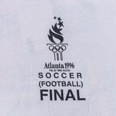 Vintage Atlanta 1996 Olympics Soccer T-Shirt Large Final Kick Athens Georgia VTG