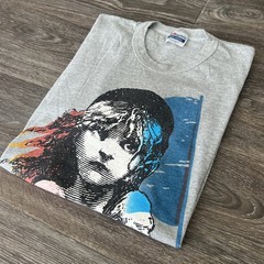 VTG 1986 Les Miserables Sz L Theater Musical Double Sided 80s Promo Tshirt / CD