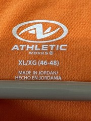 Athletic Works Orange Long Sleeve T-Shirt Moisture Wicking DriWorks Size X Large