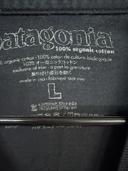 Patagonia Shirt Mens Large Black Gas Pump Climate Counts Organic Outdoors Tee
