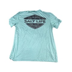 Men’s Salt Life teal green SLX XL Long-Sleeve Performance Tee Excellent