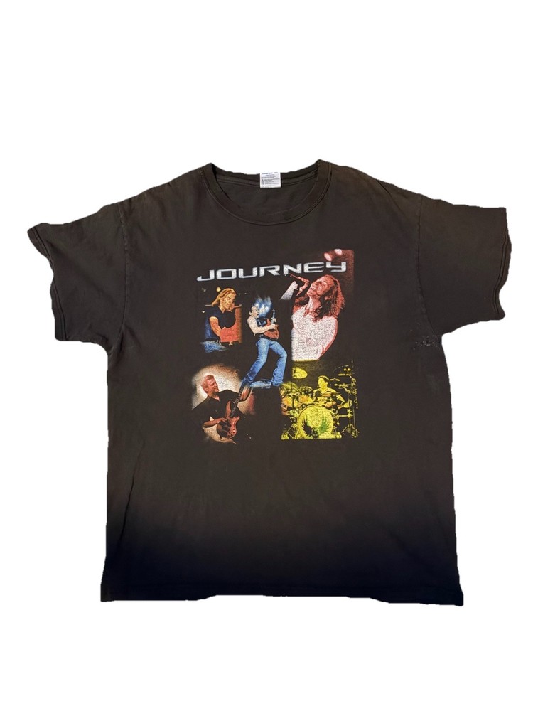 Men’s Vintage 2001 Delta Journey Tour Band T Shirt Size L