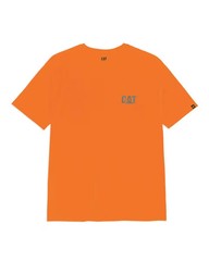 Caterpillar Men Hi-Vis Trademark Pocket Tee T Shirt