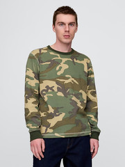 NWT – GAP Men’s Camouflage Heavyweight Thermal Long Sleeve T-Shirt Sz M – $44
