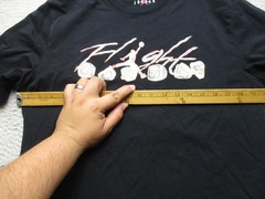 Jordan Shirt Mens L Black Flight Championship Rings Graphic Tee Basketball