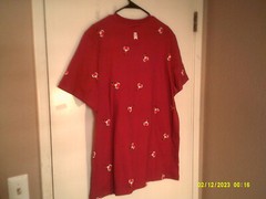 NEW NIKE GOLF TIGER WOODS “All Over Print Frank Tee” MEN’S MAROON T-SHIRT LARGE
