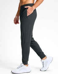 Mens Golf Joggers Pants Zipper Pockets Stretch Sweatpants Slim Fit Track
