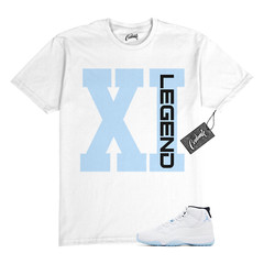 11 Legend Blue 2024 Black White T Shirt to Match XI