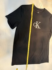 Calvin Klein Men Black T-shirt, 100% Cotton, Classic Fit, Crew Neck