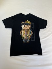 Big Paw Paw Shirt Mens S/XS Big Poppa Cat Hip Hop Rap Parody Graphic Tee Top