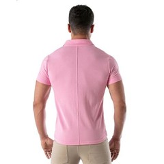 TOF PARIS T-Shirts Short-Sleeved Cotton Pique Shirt Pink 33