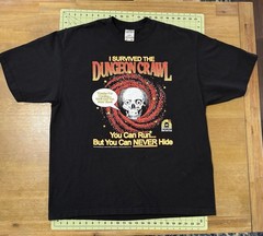 Shaka Wear SuperMaxHeavy Skull Dungeon Crawl Graphic Print Black Tee 2XL