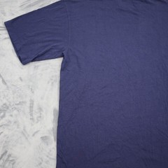 Weekends Shirt Mens M Blue Three Stripe Short Sleeve Crew Neck Casual Top