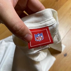 Nfl Team Apparel Vintage White Raiders Nation White Logo T-Shirt Size L Football