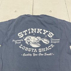 ComfortWash Stinky’s Lobsta Shack Shirt Mens Small Blue Lobster Graphic Tee