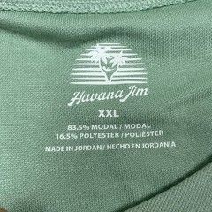 Havana Jim Mens Light Green T-Shirt XXL Modal & Polyester 6739