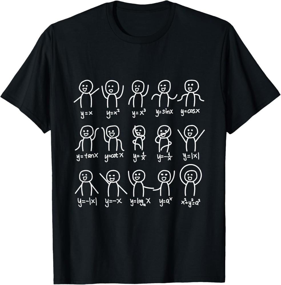 Algebra Dance Funny Graph Figures Math Equation T-Shirt