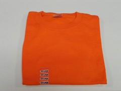 Gildan Ultra Blend Cotton Sleeve T-shirt 2XL 3XL M Bright Orange No Pocket D26
