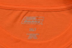 Genuine Dickies Men’s 3XLT Orange Pocket T-Shirt Short Sleeve Tall Cotton Blend