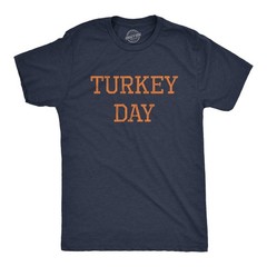 Mens Turkey Day T Shirt Funny Graphic Novelty Thanksgiving Dinner Graphic Tee