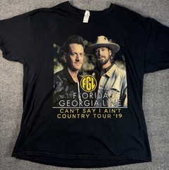 Florida Georgia Line 2019 Tour Shirt XL Morgan Wallen Dan Shay Hardy FGL