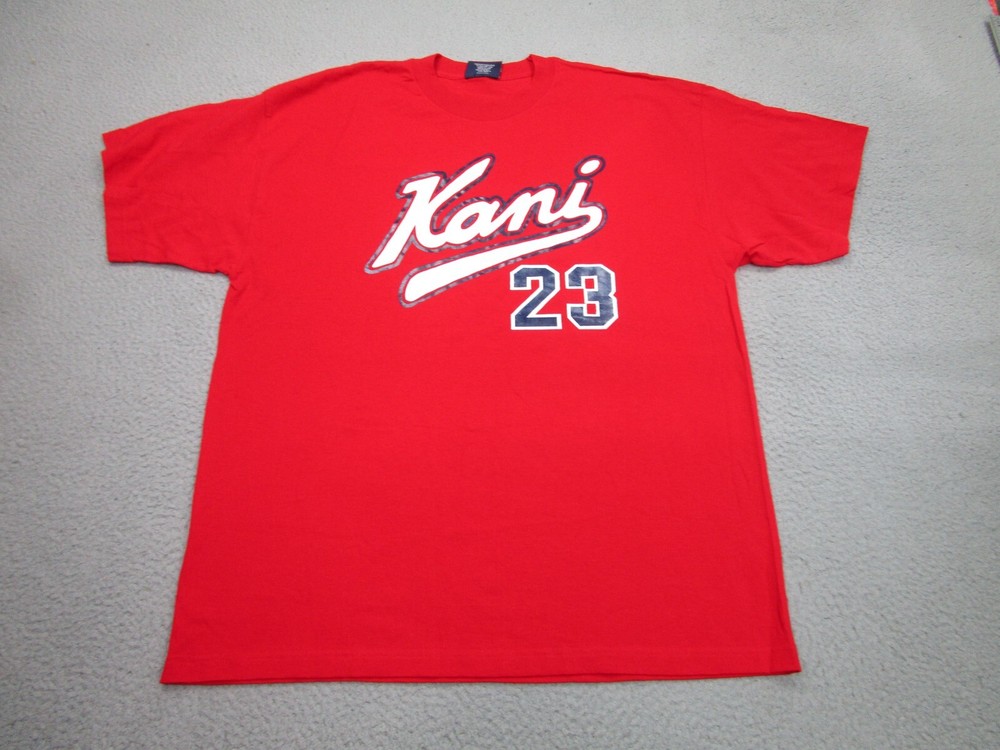 VINTAGE Karl Kani Shirt mens 2XL red Tupac 2 Pac 90s y2k Hip Hop Rap Baggy Big