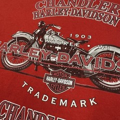 Harley Davidson Shirt Men 2XL Red Motorcycles Biker Chandler Arizona Pocket Logo