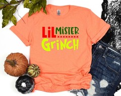 Lil Mister Grinch Shirt, Christmas Tee, Grinch T-Shirt, Christmas Gift
