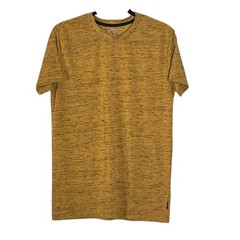 Dikotomy Premium Basics Men’s Mustard Gold Marled Standard Fit T Shirt Size M